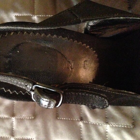 NWOB - Black Satin Peep Toe Pumps by Marni - Picture 8 of 12